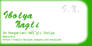 ibolya nagli business card